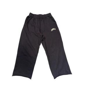 YoungLA Black Wide Leg Sweatpants